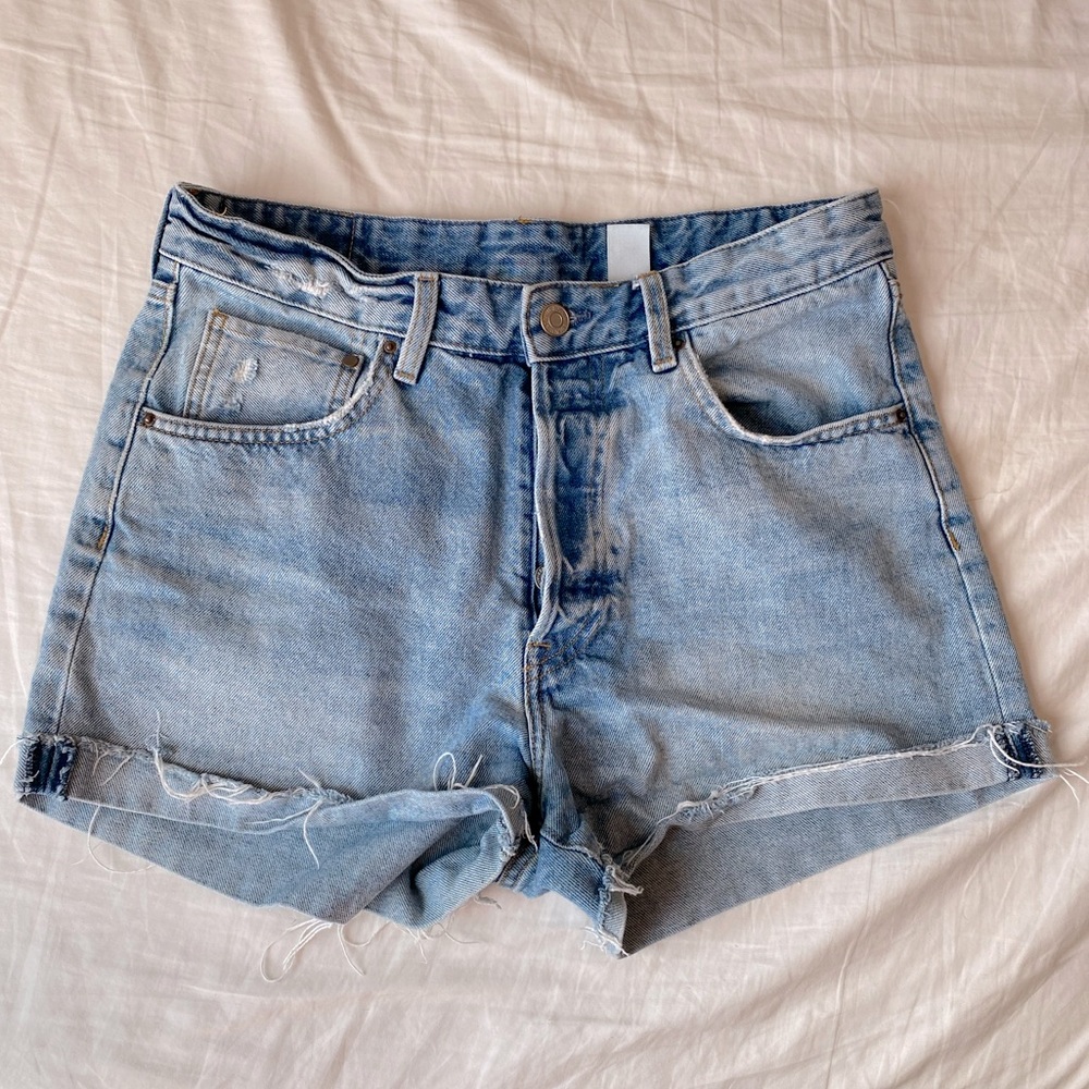 High Wasted Denim Shorts